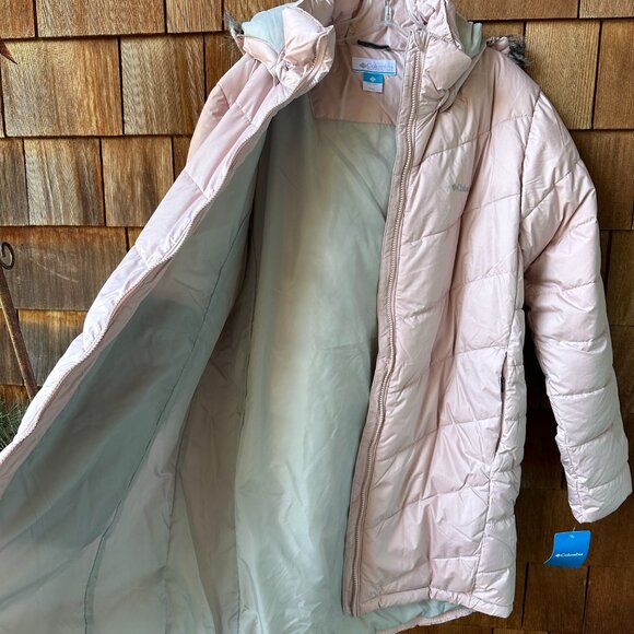 NWT Columbia Light Pink Village Park Insulated Long Jacket in Women's XXL - Picture 7 of 16